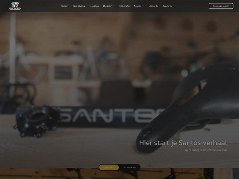Webdesign fietsenwinkel op maat door Custom Media uit Nijlen
