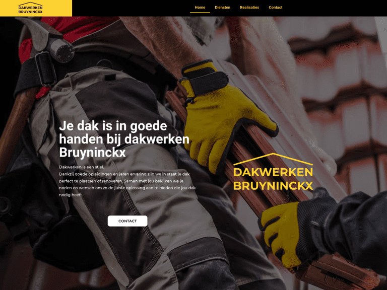 Webdesign dakwerker Nijlen - Dakwerken Bruyninckx project